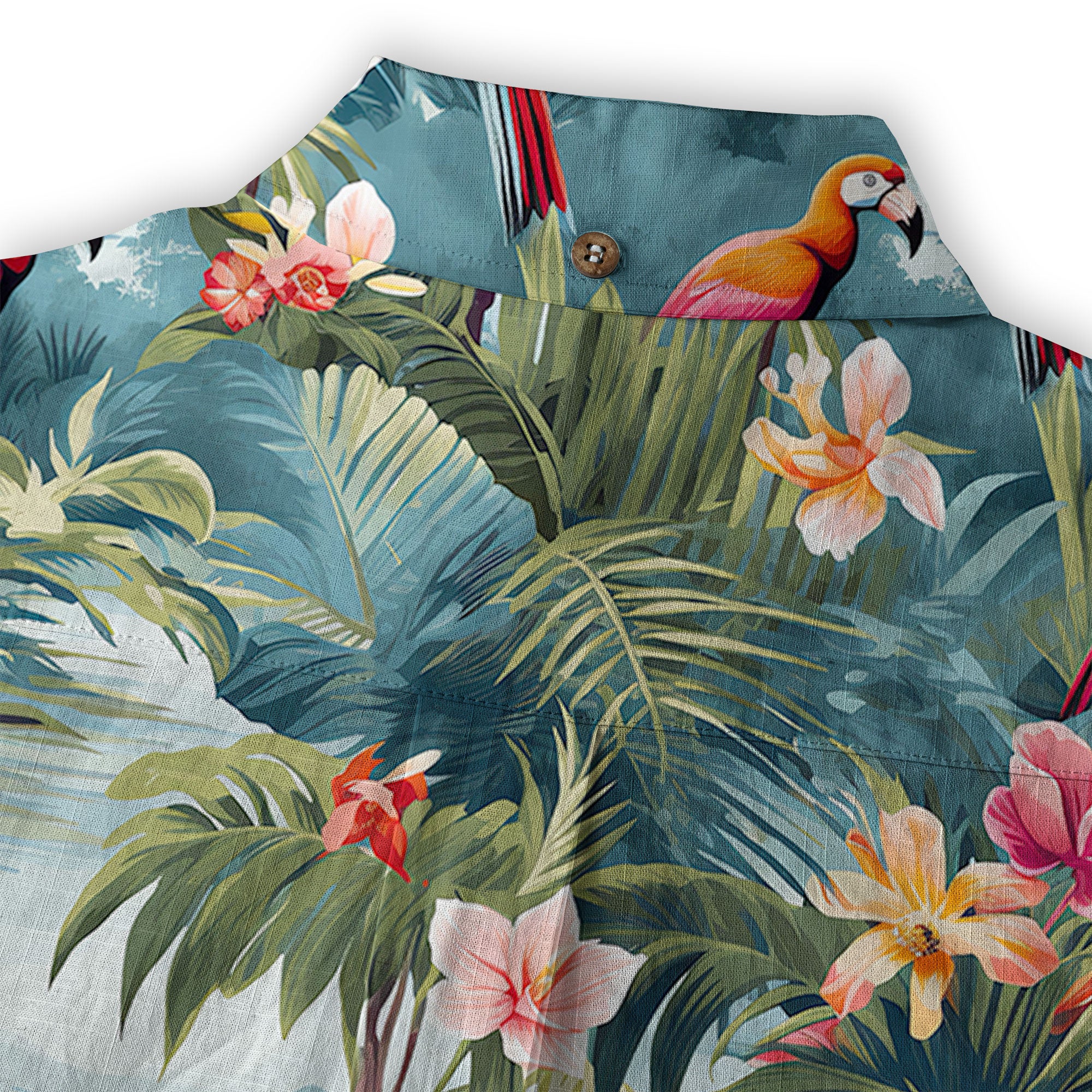 Retro Parrot Tropical Getaway Hibiscus Shirt, Hawaiian Vacation Outfit Aloha Hawaii Shirt - The Palmix