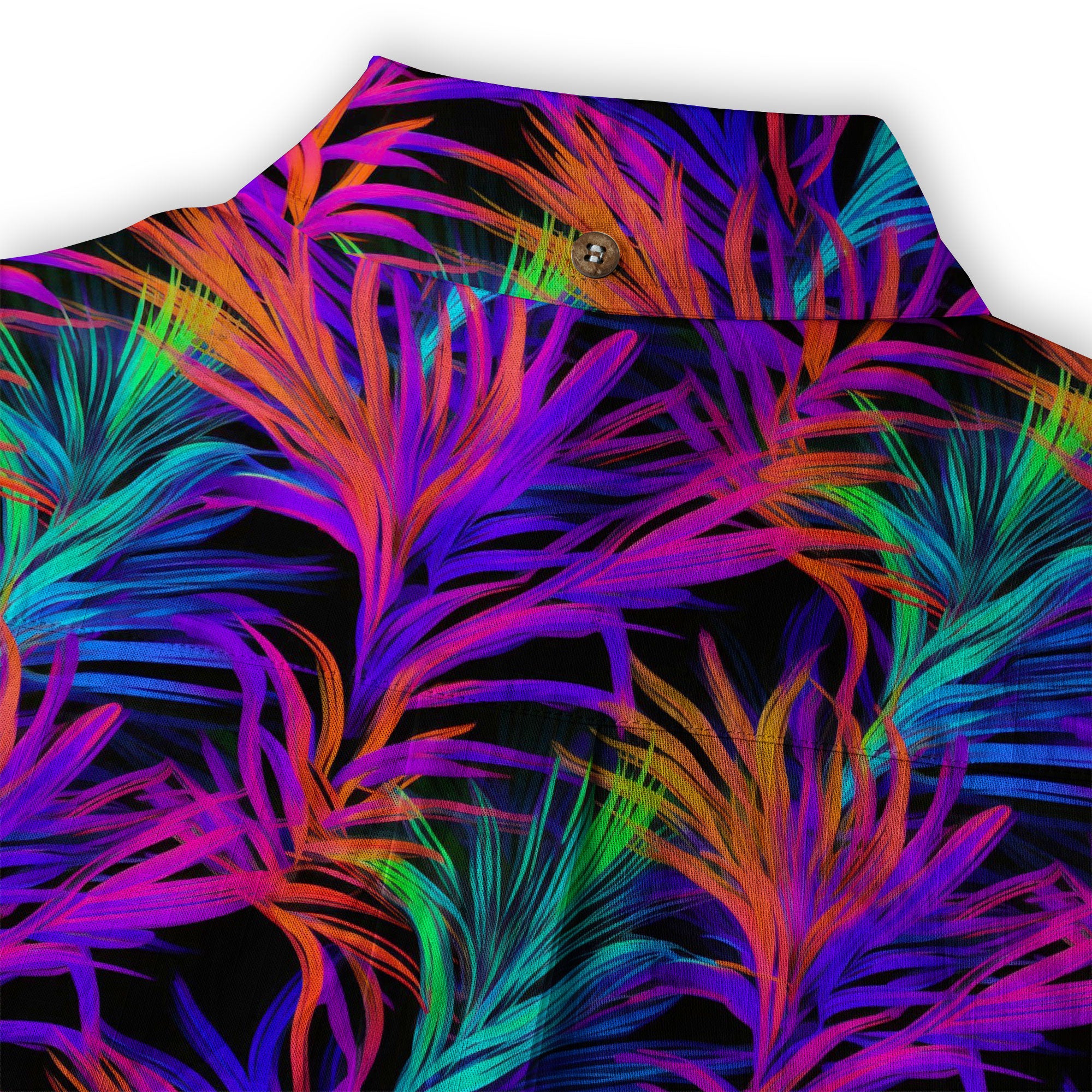 Vibrant Electric Tropical Hawaiian Shirt – Aloha Beach Pattern - The Palmix