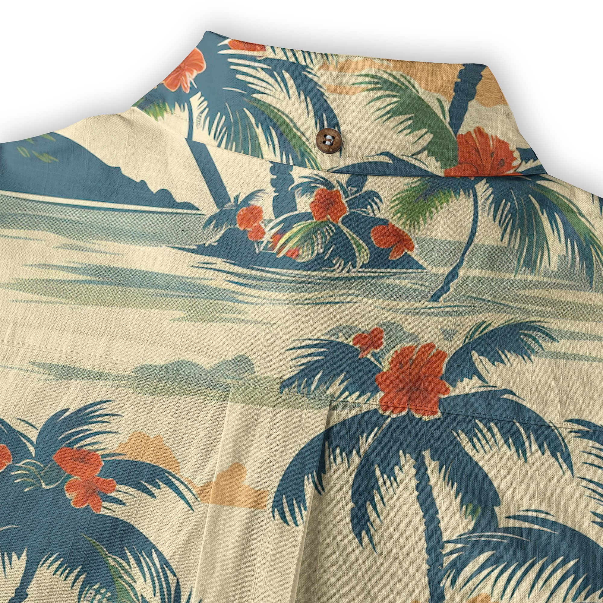 Tropical Garden Blossom Hawaii Shirt, Exotic Hawaiian Button Down Shirt - The Palmix