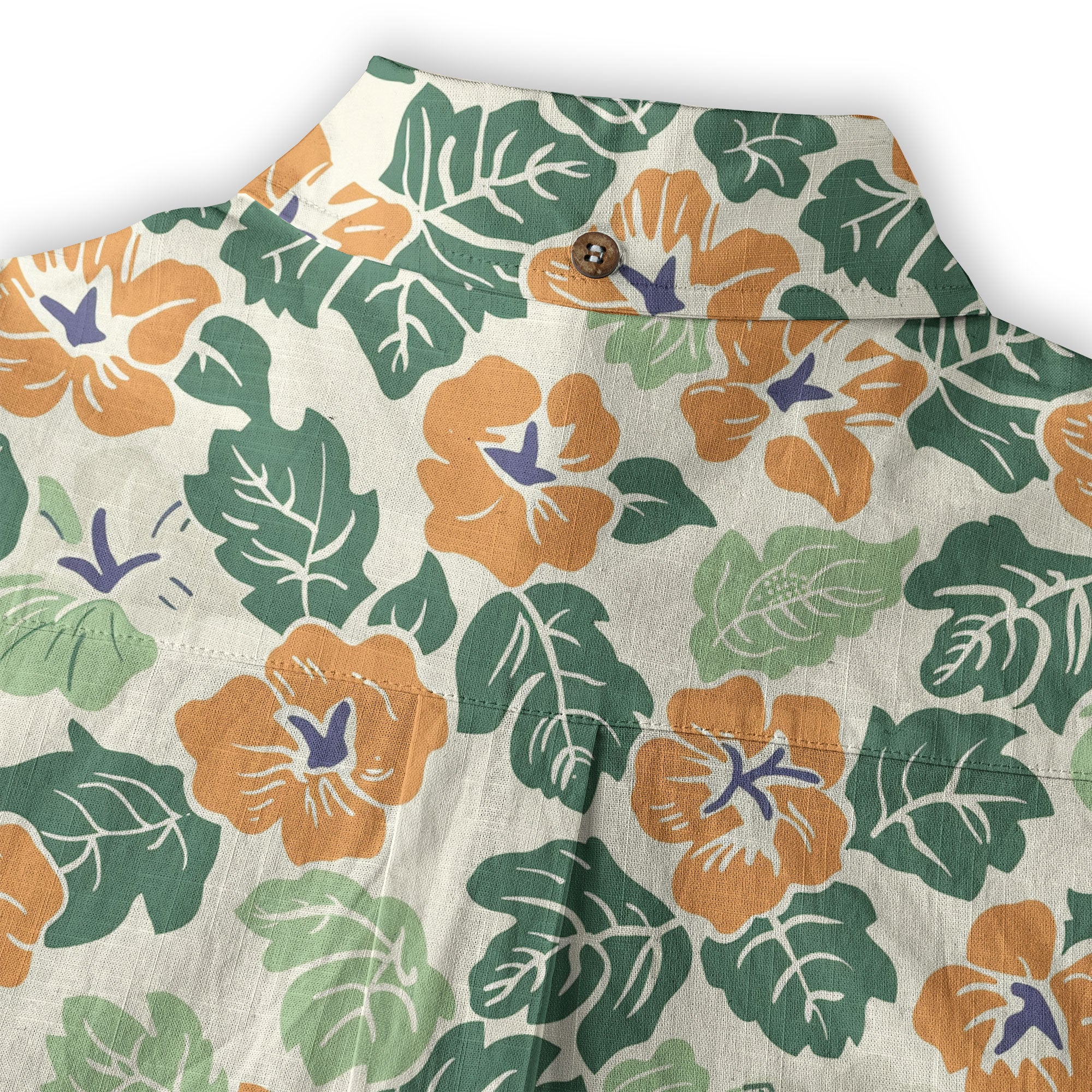 Vintage Aloha Hibiscus Flowers Hawaii Shirt, Floral Hawaiian Button Down Shirt for Men - The Palmix
