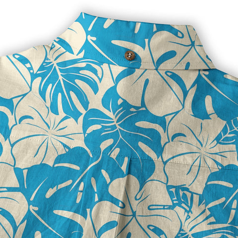 Vintage Aloha Hibiscus Flowers Hawaii Shirt, Floral Hawaiian Button Down Shirt for Men - The Palmix