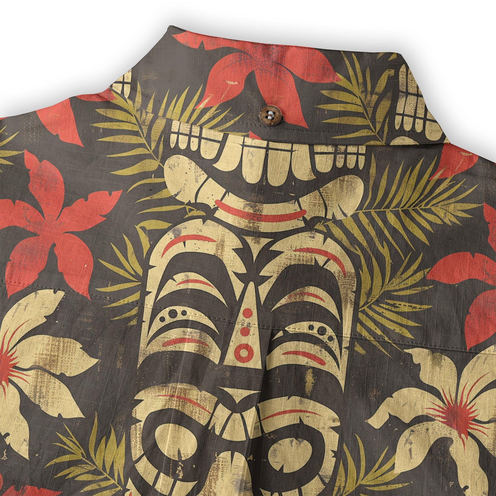 Retro Aloha Hibiscus Flowers Hawaii Shirt, Floral Hawaiian Button Down Shirt - The Palmix