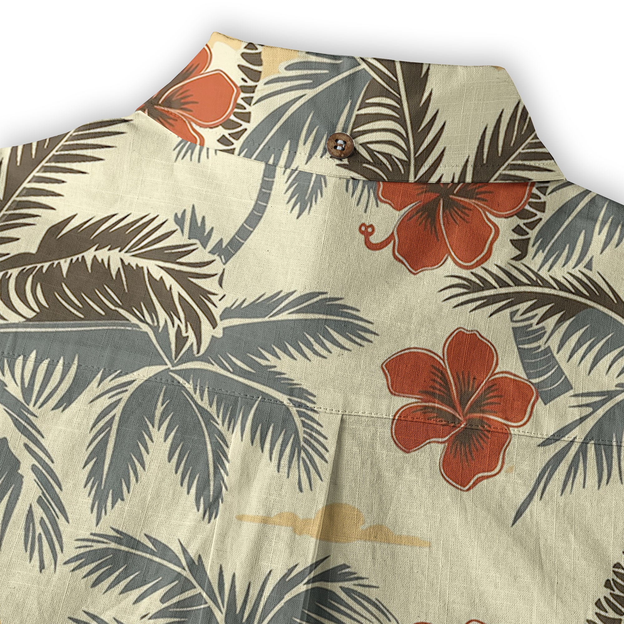 Retro Hibiscus Flowers Aloha Hawaii Shirt, Floral Hawaiian Button Up Shirt - The Palmix