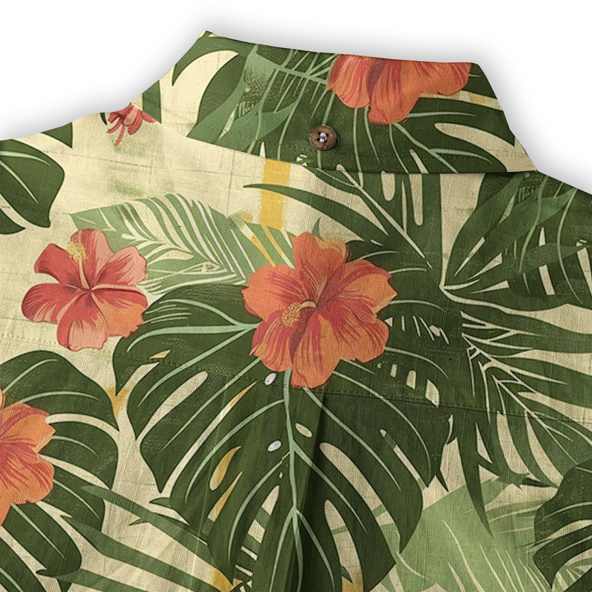 Vintage Aloha Flower Hawaii Shirt, Floral Pattern Hawaiian Shirt for Men - The Palmix