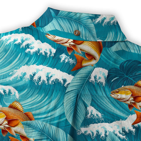 Koi Fish Hawaiian Ocean Shirt, hawaiian vacation drumfish family matching - The Palmix