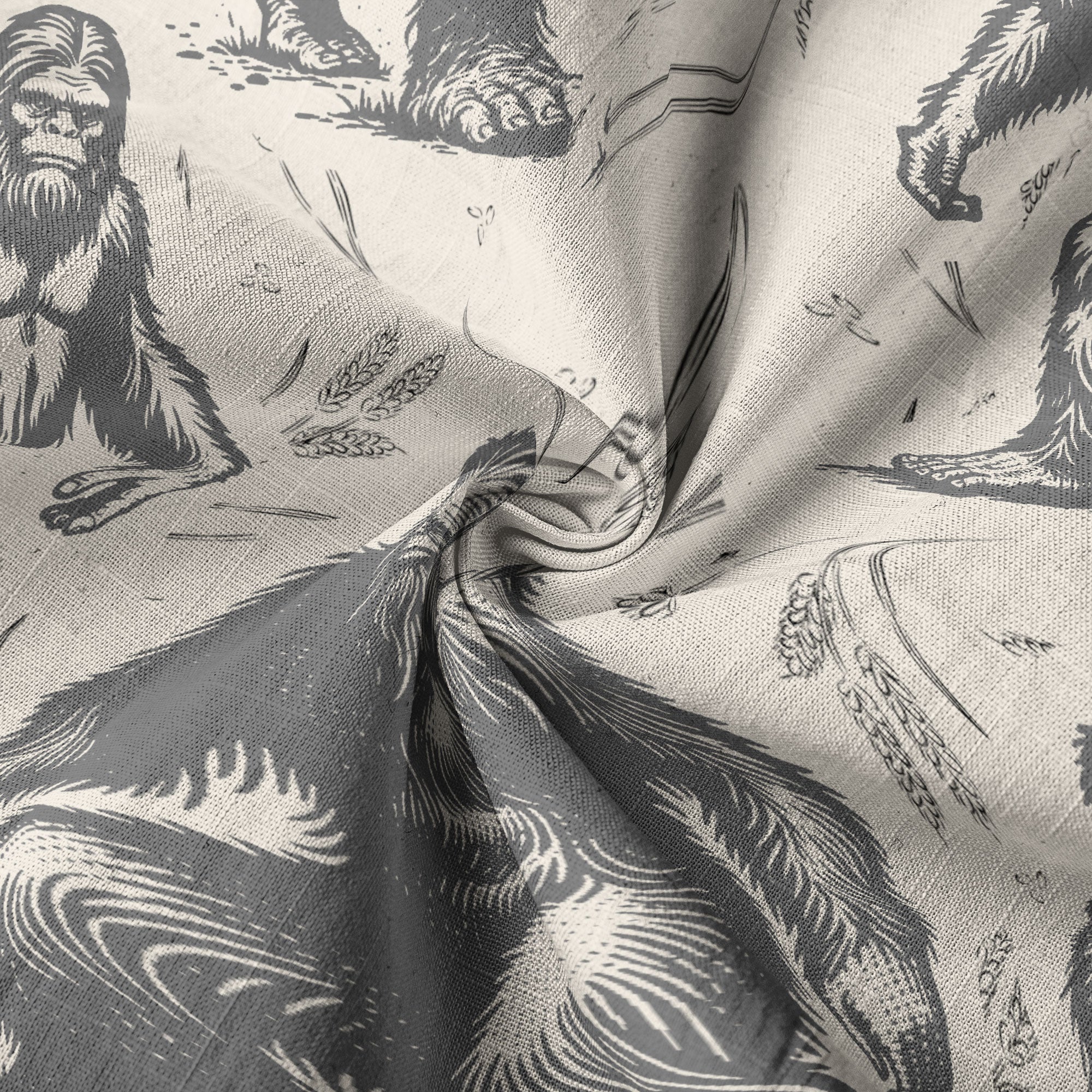 Bigfoot Men's Aloha Hawaiian Shirt, Funny Sasquatch Unisex Short Sleeve Button Shirt - The Palmix