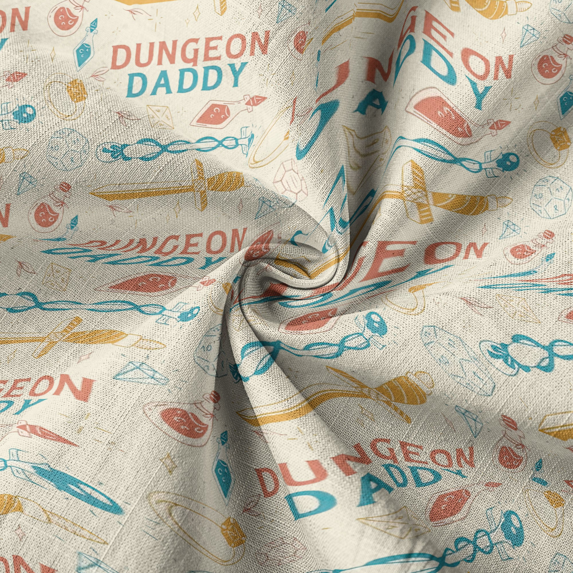 Dungeon Daddy Shirt, DnD Aloha Hawaiian Shirt, DnD Dad Hawaii Button Down Shirt - The Palmix