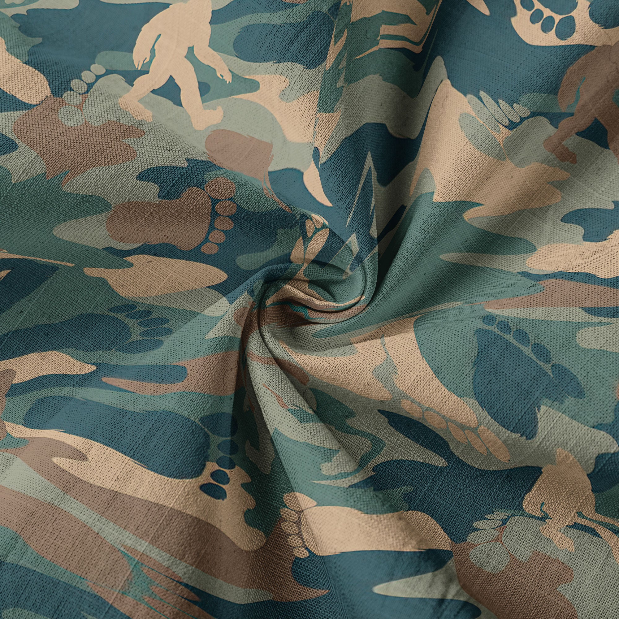 Camo Bigfoot Hawaiian Shirt Men Women, Hibiscus Bigfoot Sasquatch Hawaiian Shirt, Bigfoot Summer Beach Aloha Short Sleeve Button Down - The Palmix