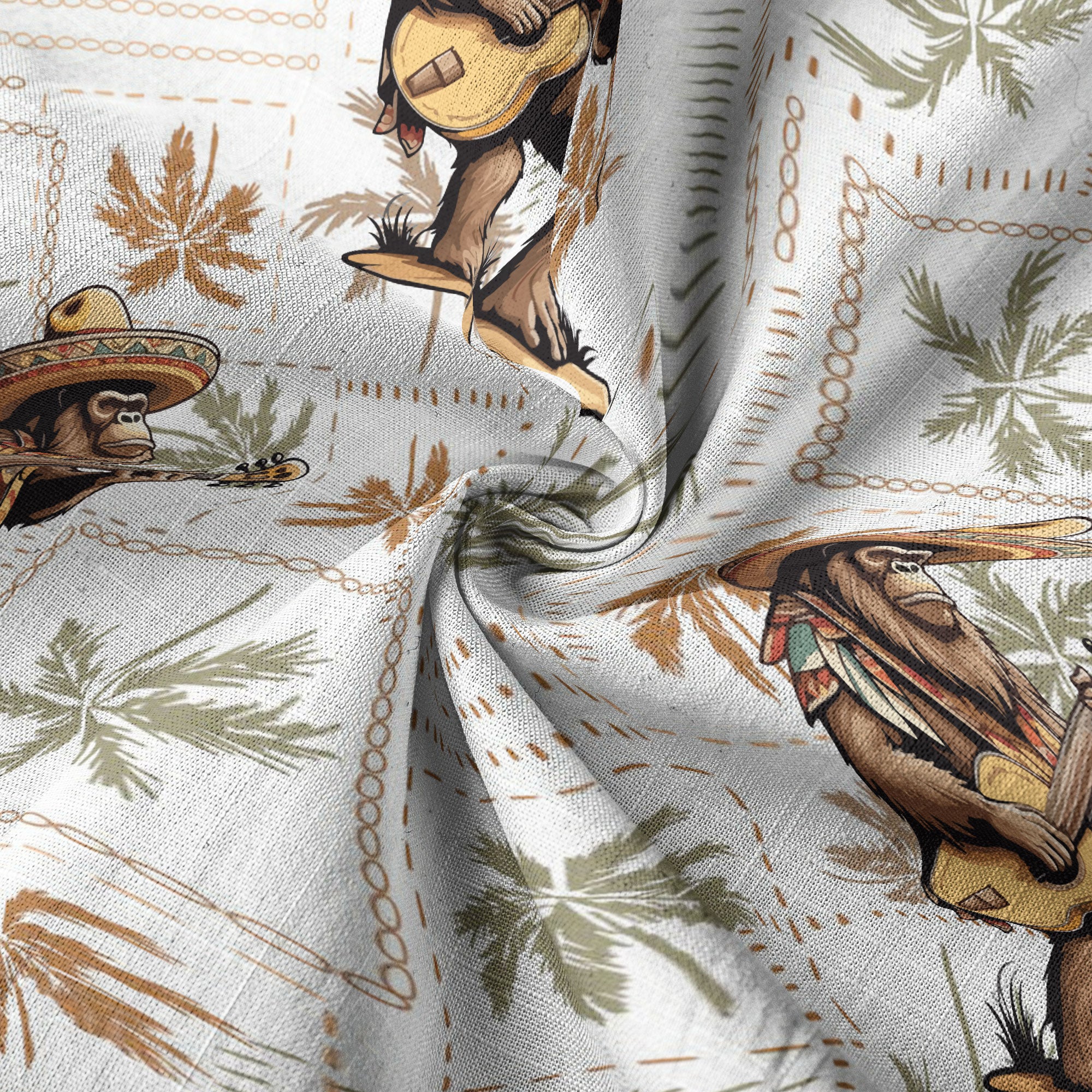 Tropical Bigfoot Hawaiian Shirt Men Women, Bigfoot Flamingo Hawaiian Shirt Summer Beach Aloha Short Sleeve Button Down - The Palmix