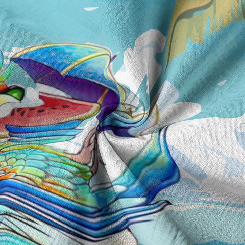 Parrot Cocktail Hawaiian Shirt for Men Women - Tropical Hawaiian Shirt - Summer Hawaiian Beach Shirt - The Palmix