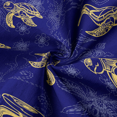 Hologram Turtle Hawaiian Shirt Button Down Beach Hawaii Shirts - The Palmix