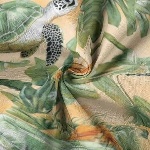Tropical Turtle Hawaiian Shirts for Men Women, Sea Turtle Aloha Summer Beach Shirt - The Palmix