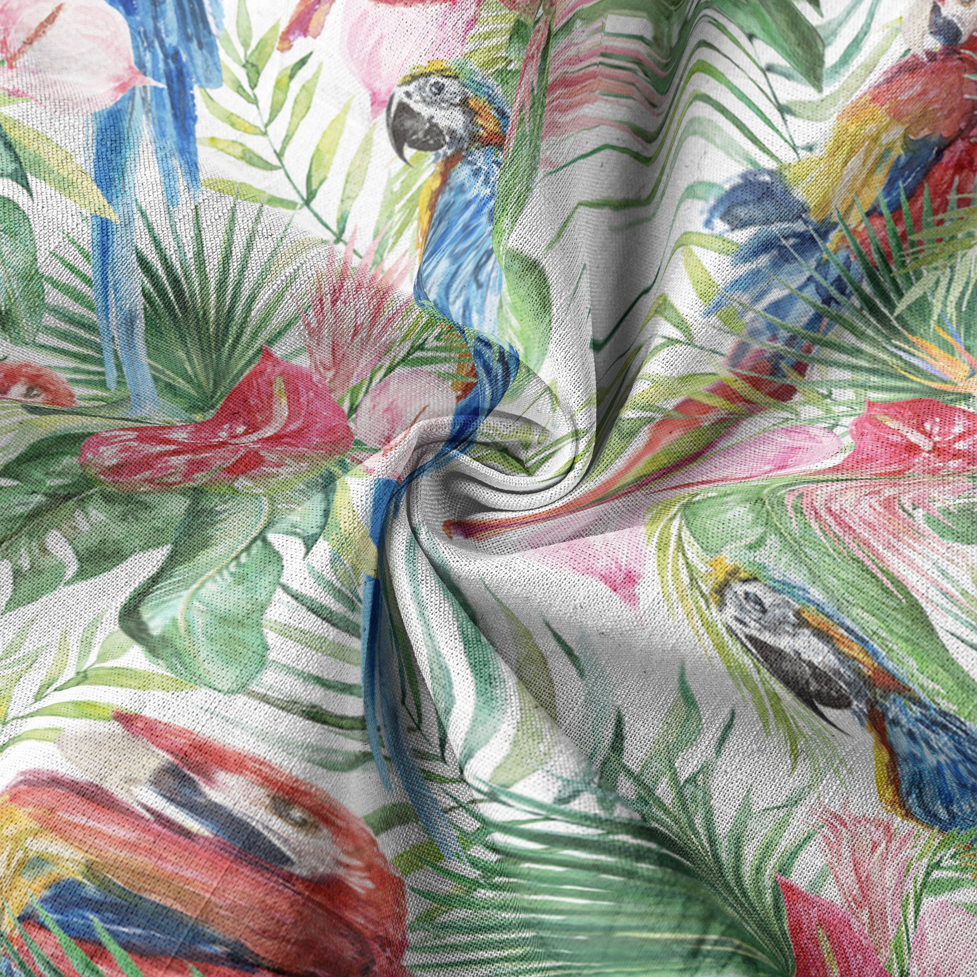 Tropical Parrot Summer Hawaiian Shirt, Colorful Parrot Flowers Pattern Hawaii Shirt - The Palmix