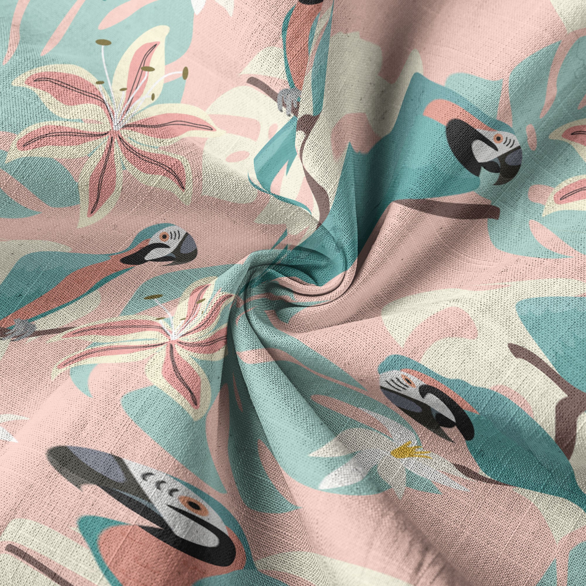 Tropical Parrot Summer Hawaiian Shirt, Colorful Parrot Flowers Pattern Hawaii Shirt - The Palmix