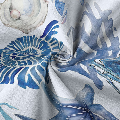 Vintage Ocean Print Hawaiian Shirts for Men Women, Sea Animal Aloha Summer Beach Shirt - The Palmix