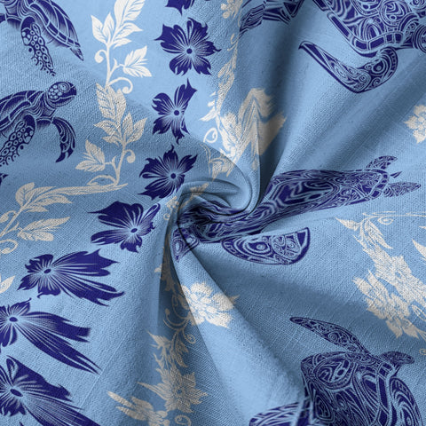 Sea Ocean Animals Women's Hawaiian Shirt, Ocean Fish Print - The Palmix