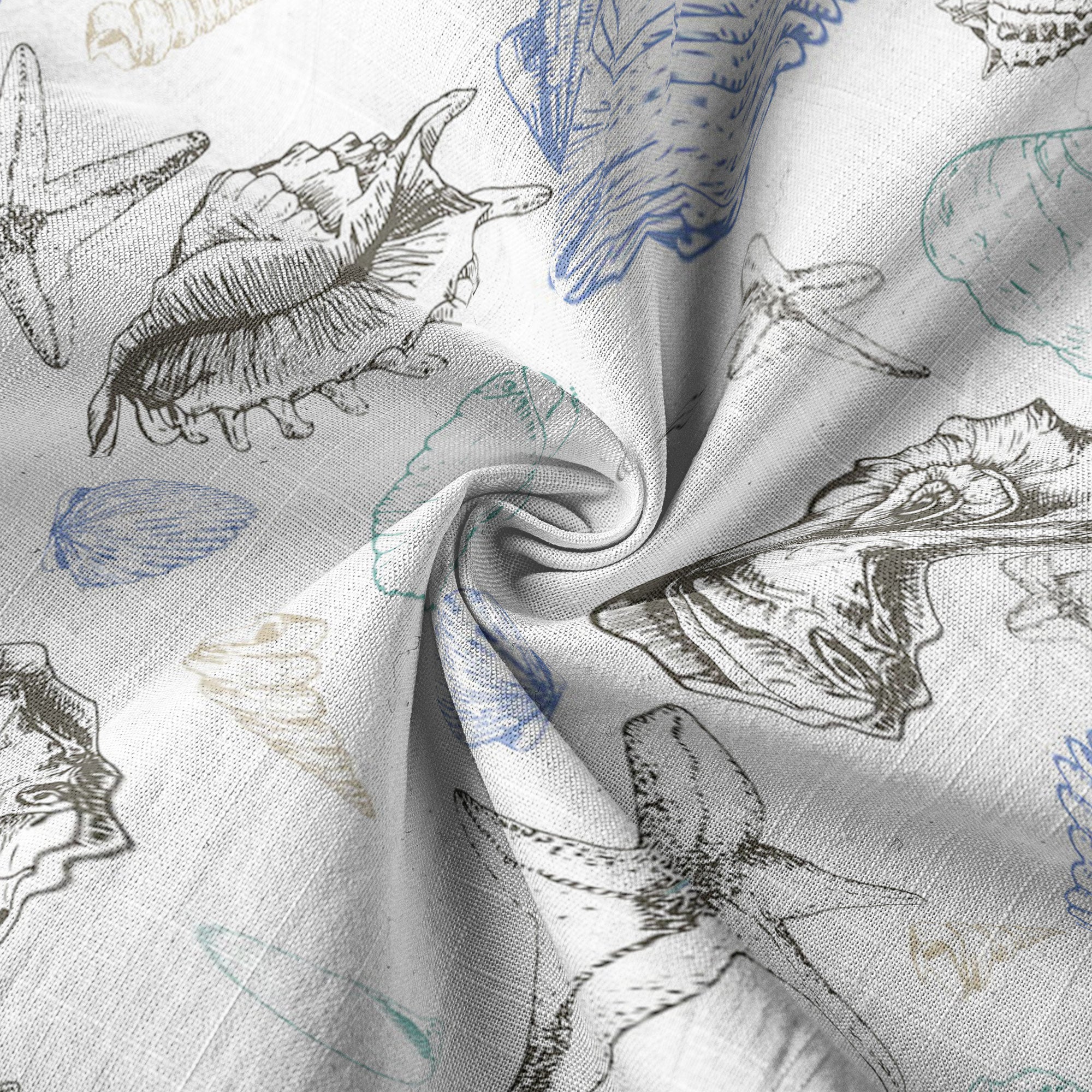 Sea Shells Animal Pattern Hawaii Shirt, Turtle Hawaiian Shirt for Men Women - The Palmix