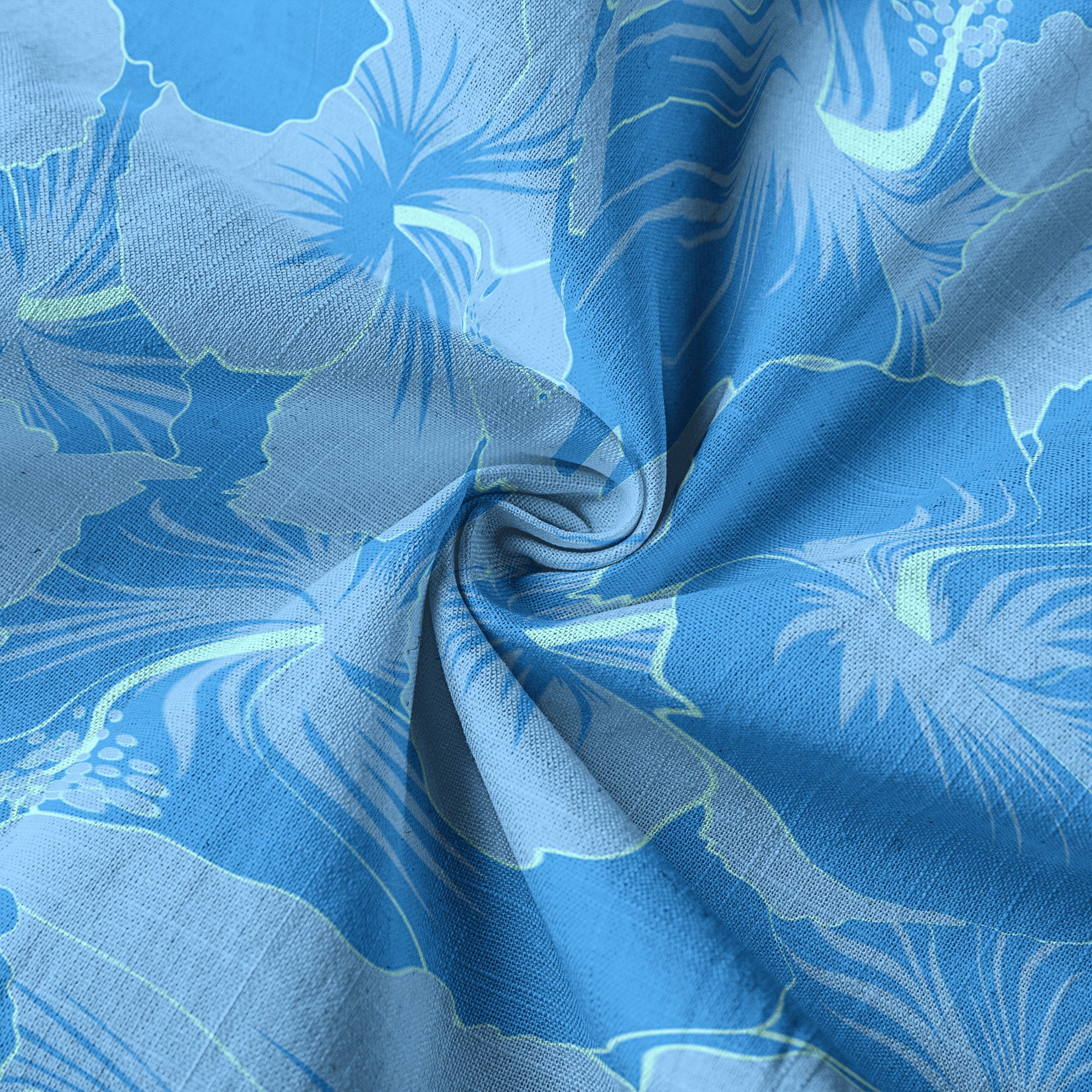 Floral Pattern Hawaii Shirt, Hibiscus Flower Shirt - The Palmix