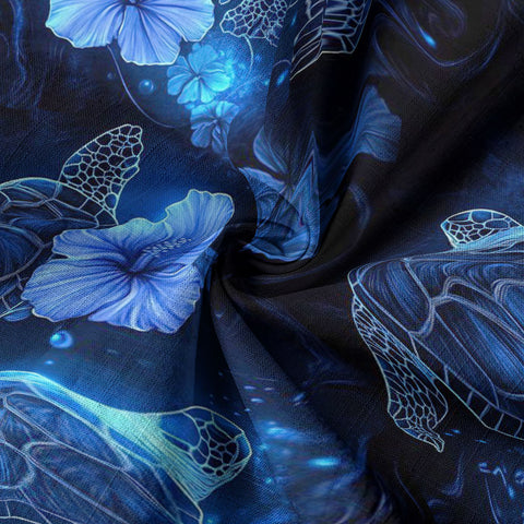Ocean Animals Hawaiian Button Up Shirt, Sea Hawaii Shirt - The Palmix