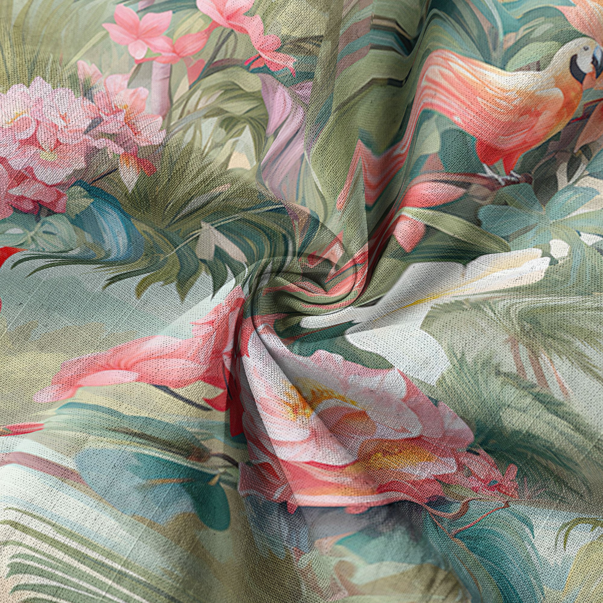 Retro Parrot Tropical Getaway Hibiscus Shirt, Hawaiian Vacation Outfit Aloha Hawaii Shirt - The Palmix