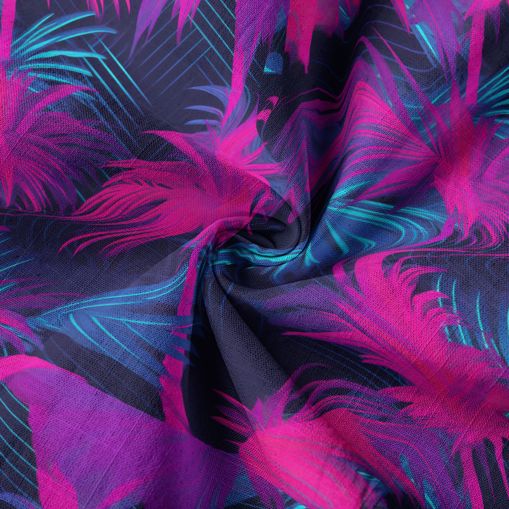 Electric Jungle Paradise Hawaiian Shirt, Tropical Beach Aloha Shirt, Hawaiian Summer Vibes Hawaiian Shirt - The Palmix