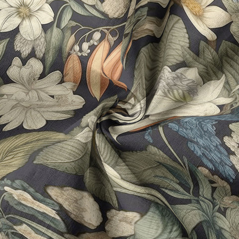 Vintage Botanicals Seamless Patterns Aloha Hawaii Shirt, Botanicals Hawaiian Button Down Shirt - The Palmix