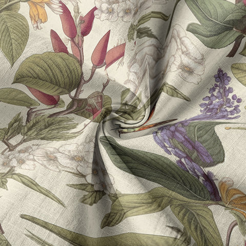 Vintage Floral Seamless Patterns Aloha Hawaii Shirt, Botanicals Hawaiian Button Up Shirt for Men - The Palmix