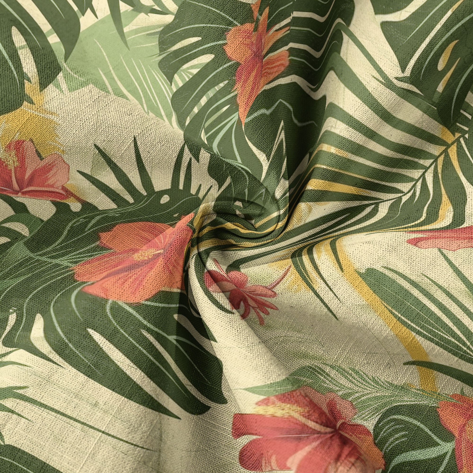 Vintage Aloha Hibiscus Flowers Hawaii Shirt, Floral Hawaiian Button Down Shirt - The Palmix