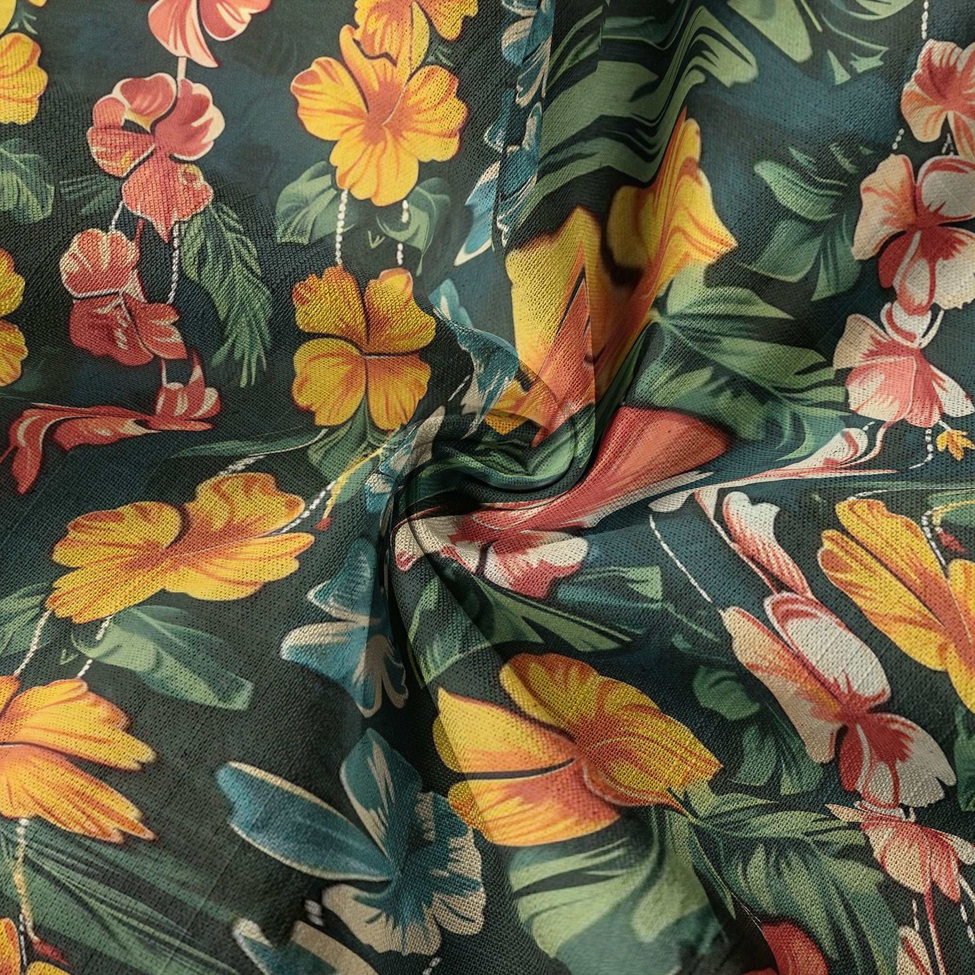 Vintage Aloha Hibiscus Flowers Hawaii Shirt, Floral Hawaiian Button Down Shirt - The Palmix