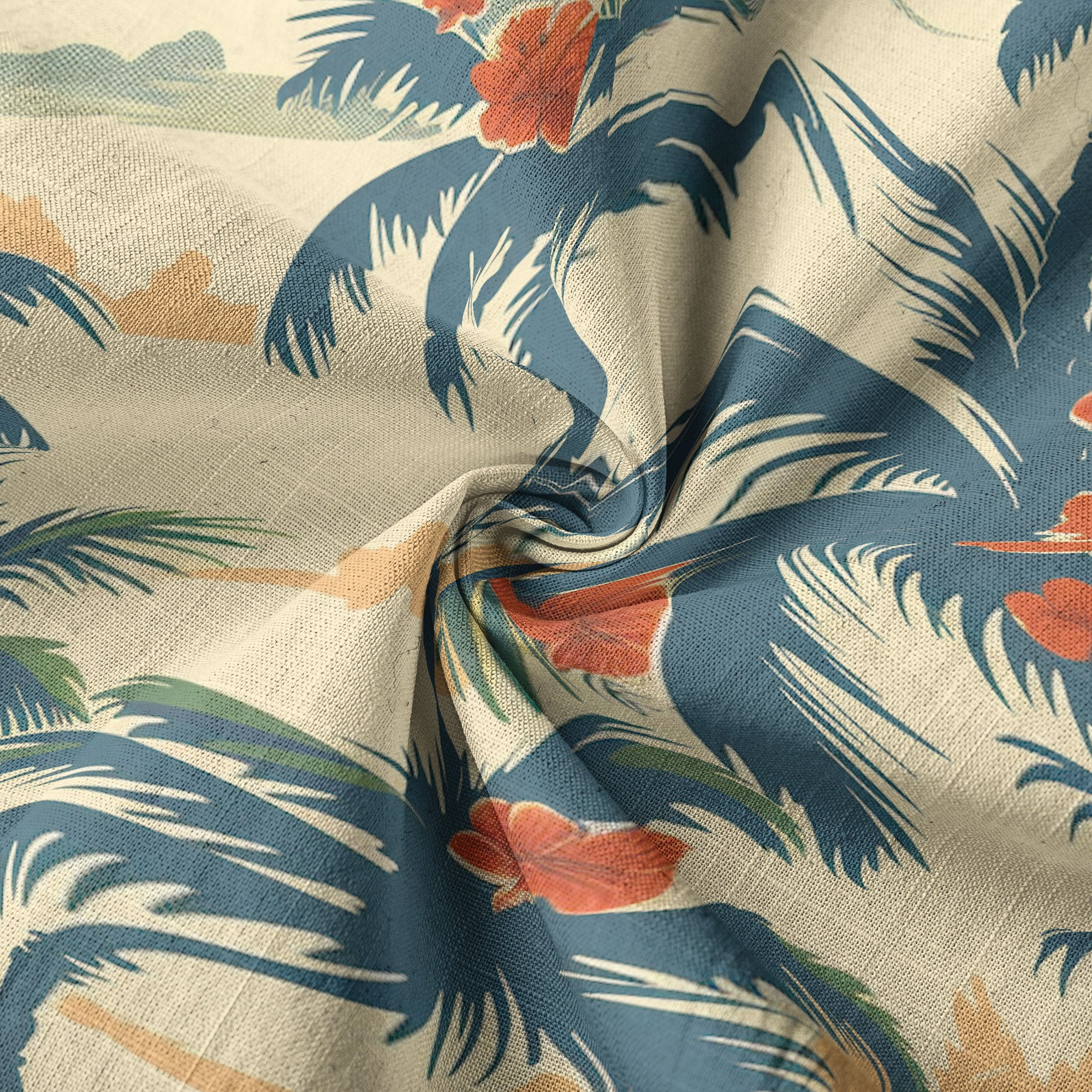 Tropical Garden Blossom Hawaii Shirt, Exotic Hawaiian Button Down Shirt - The Palmix