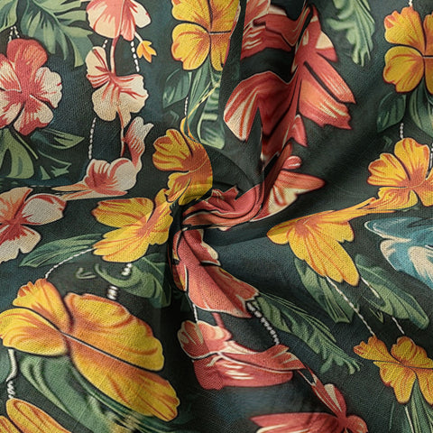 Vintage Aloha Flower Hawaii Shirt, Floral Pattern Hawaiian Shirt for Men - The Palmix