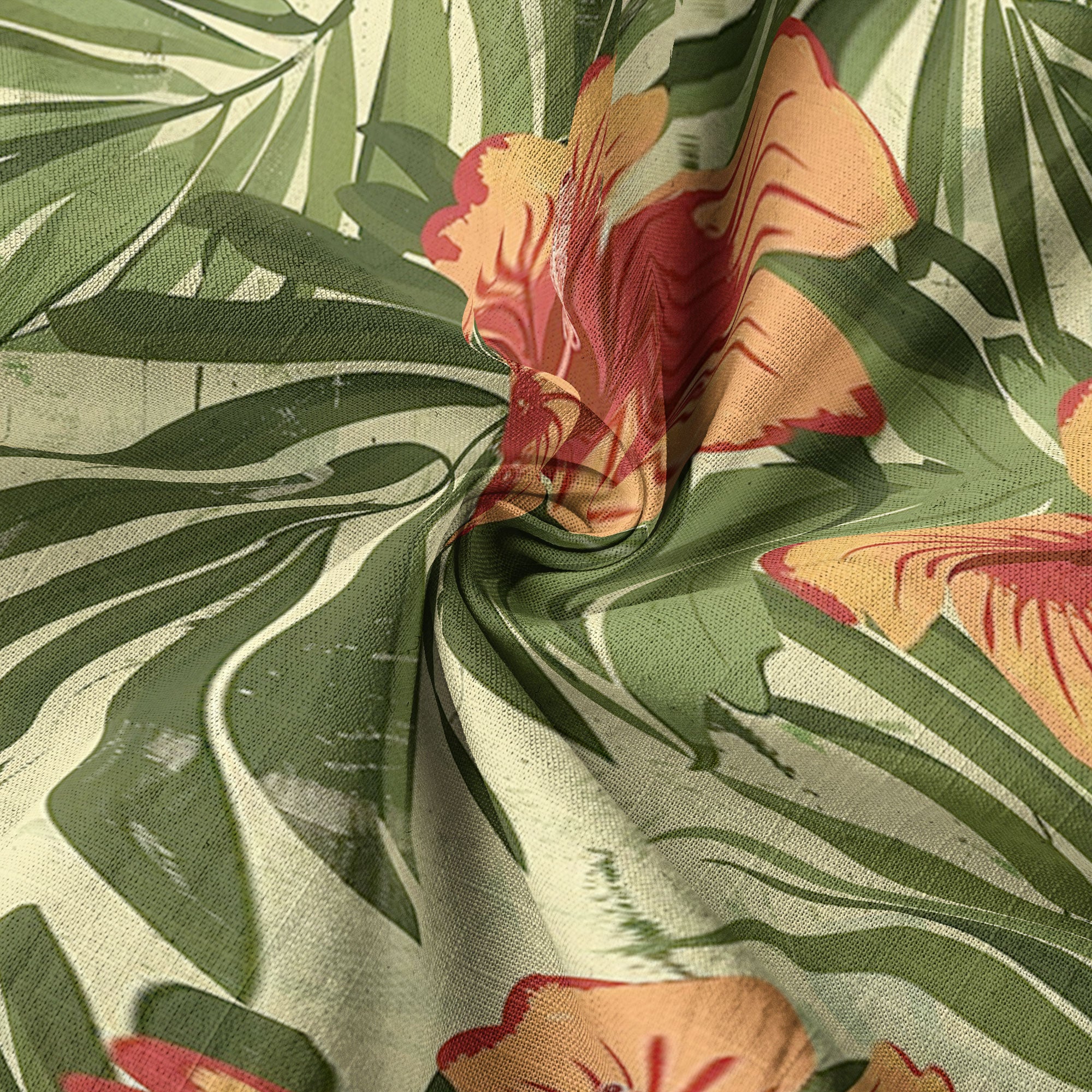 Vintage Aloha Flower Hawaii Shirt, Floral Pattern Hawaiian Shirt for Men - The Palmix