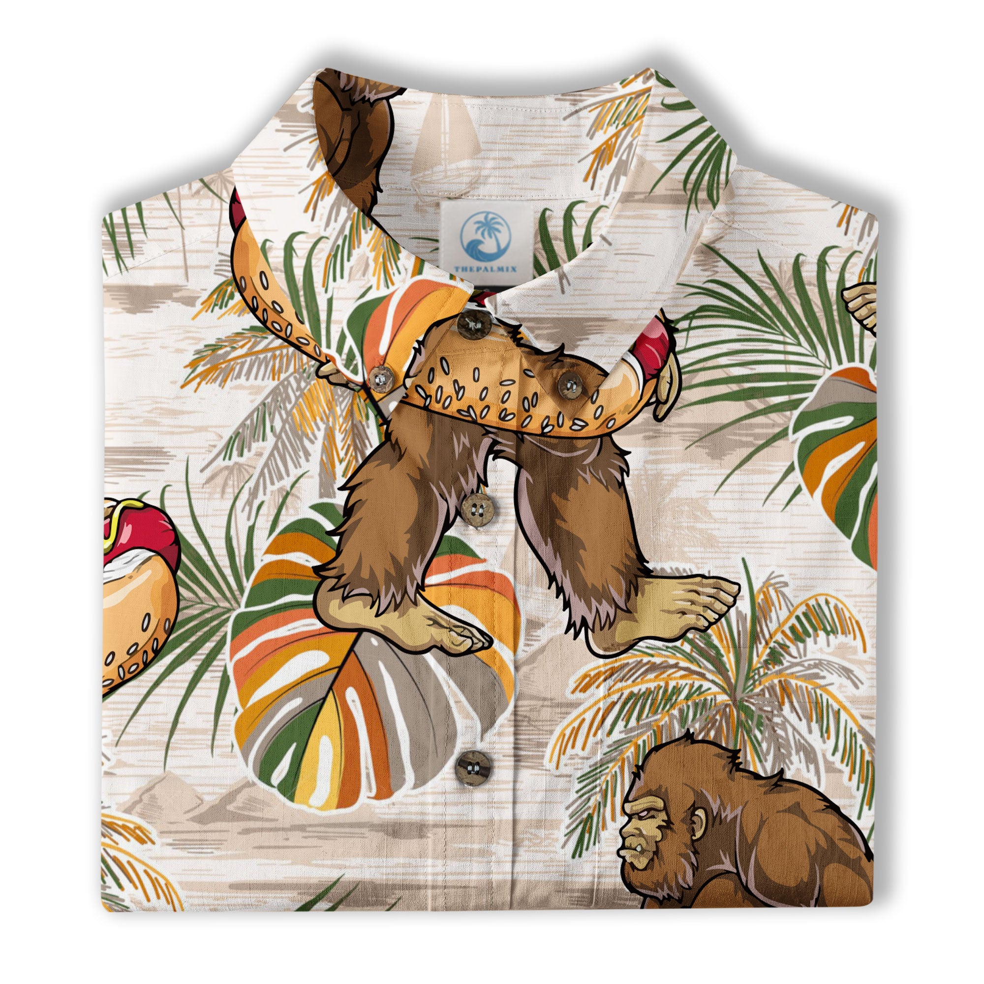 Bigfoot Beer Hawaiian Shirt, Tropical Beer Hawaiian Shirt Casual Button Down Short Sleeve Shirt - The Palmix