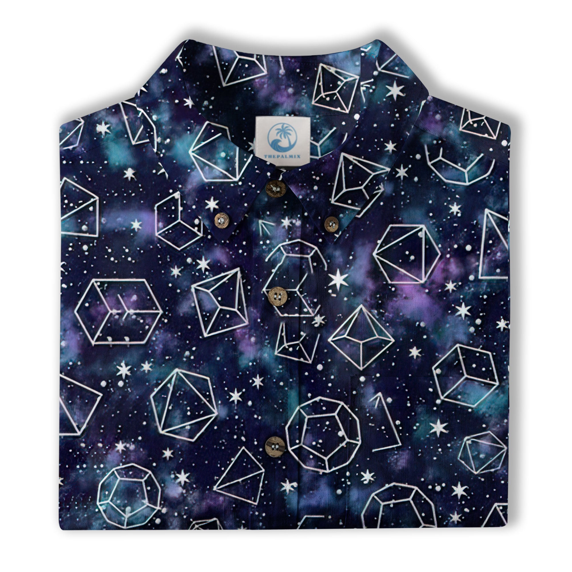 DnD Hawaii Shirt, Dice Print Shirt, Dungeon Master Gift, Roleplaying Game Aloha Hawaii Shirt - The Palmix