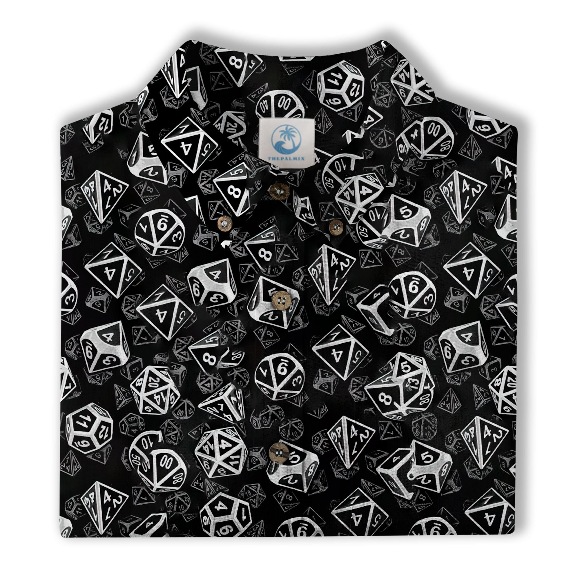 DnD Hawaiian Shirt, Dice Hawaiian Shirt, Dungeon Master Gift, Roleplaying Game Shirt - The Palmix