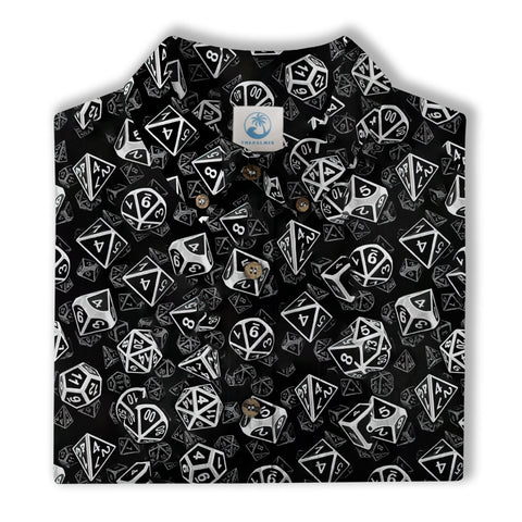 DnD Hawaiian Shirt, Dice Hawaiian Shirt, Dungeon Master Gift, Roleplaying Game Shirt - The Palmix