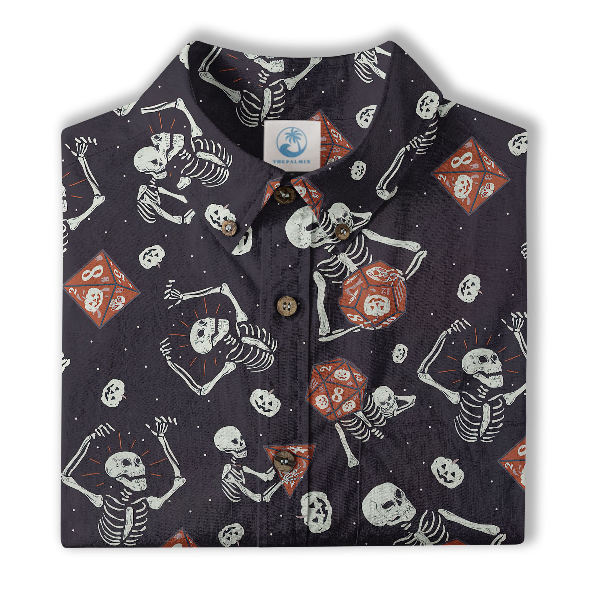 DnD Hawaiian Shirt, Dice Hawaiian Shirt, Dungeon Master Gift, Roleplaying Game Shirt - The Palmix