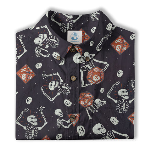 DnD Hawaiian Shirt, Dice Hawaiian Shirt, Dungeon Master Gift, Roleplaying Game Shirt - The Palmix