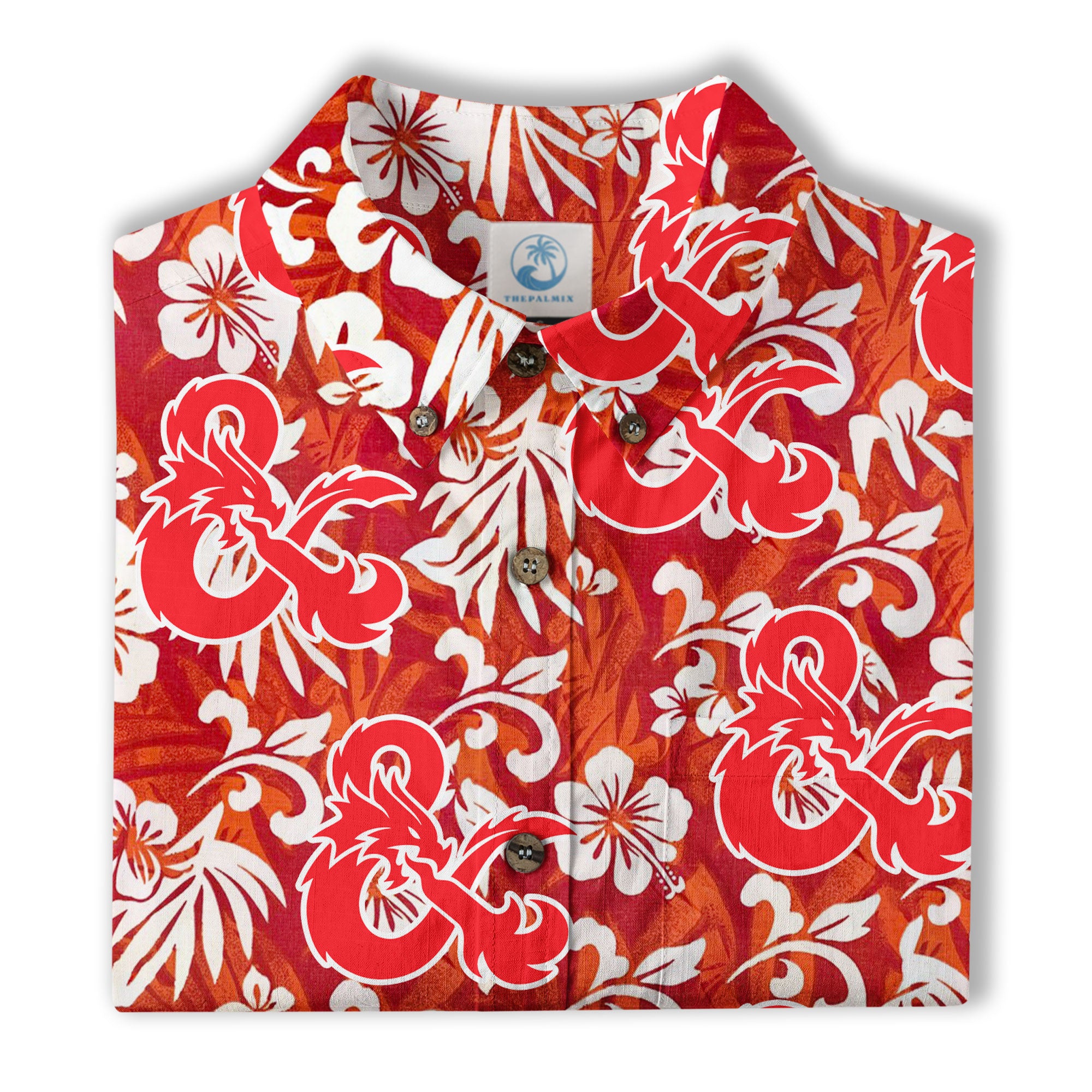 DND Celestrial Dice Pattern Aloha Hawaii Shirt, D20 Stars Constellation, Sun and Crescent Button Down Shirt - The Palmix