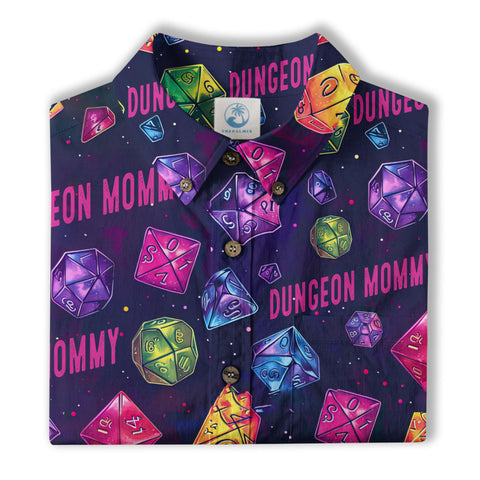 Dungeons Daddy Aloha Hawaii Shirt, DND Game Pattern Shirt Gift for Dad - The Palmix