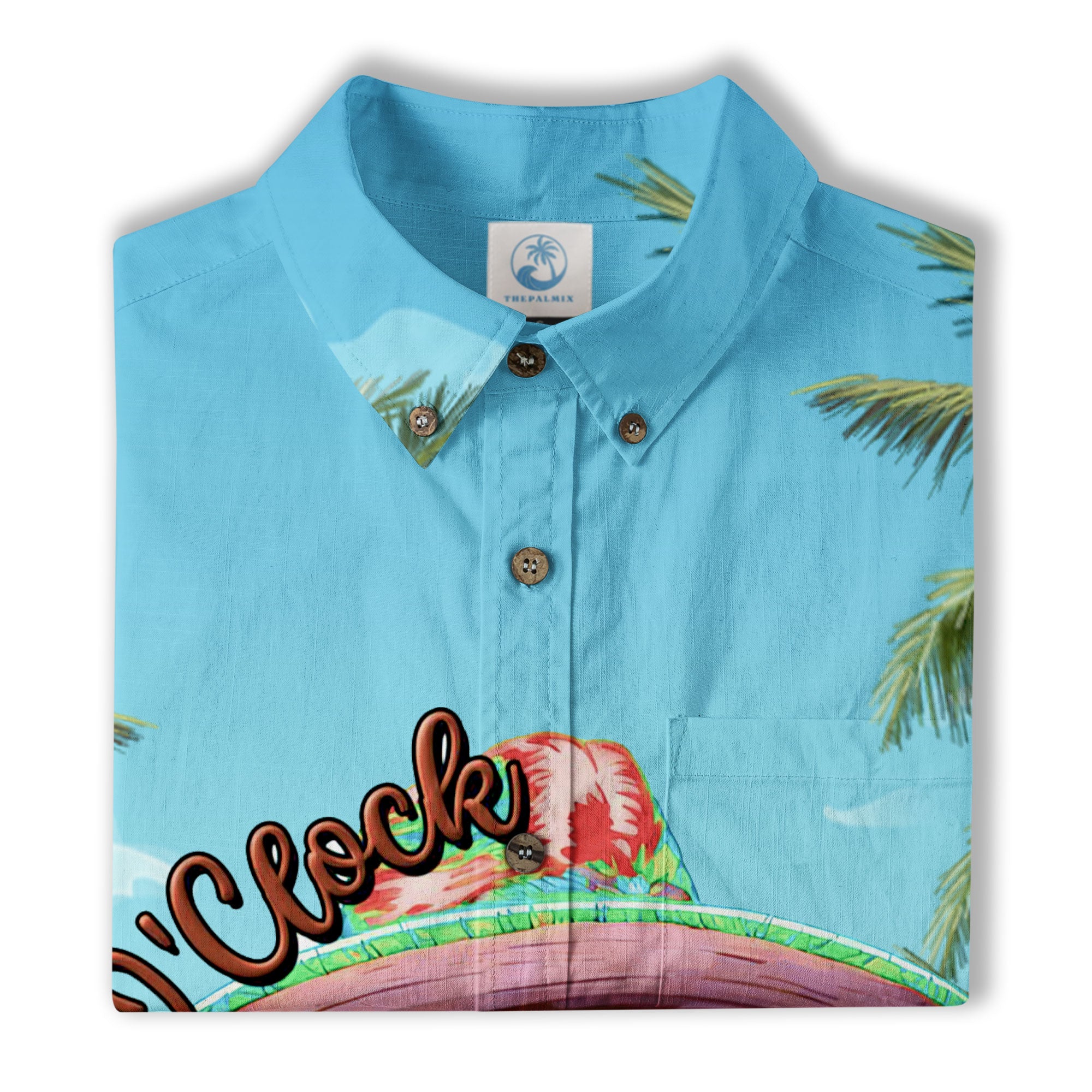 It's 5 O'clock Somewhere Parrot Hawaiian Shirt for Men, Parrot Aloha Button Down Shirt - The Palmix