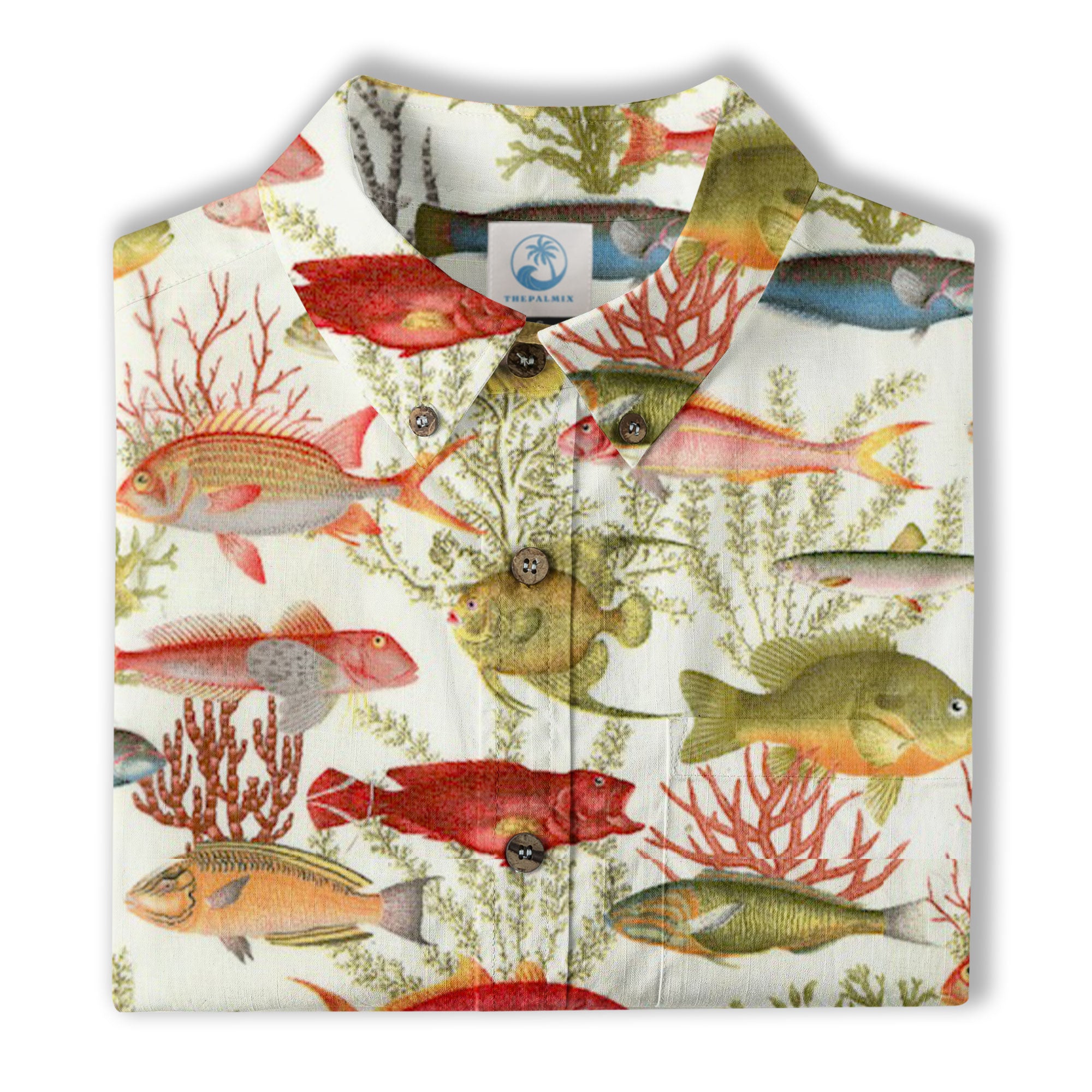 Sea Hawaiian Shirts for Men Women, Sea Animal Aloha Summer Beach Shirt Short Sleeve Button Down - The Palmix