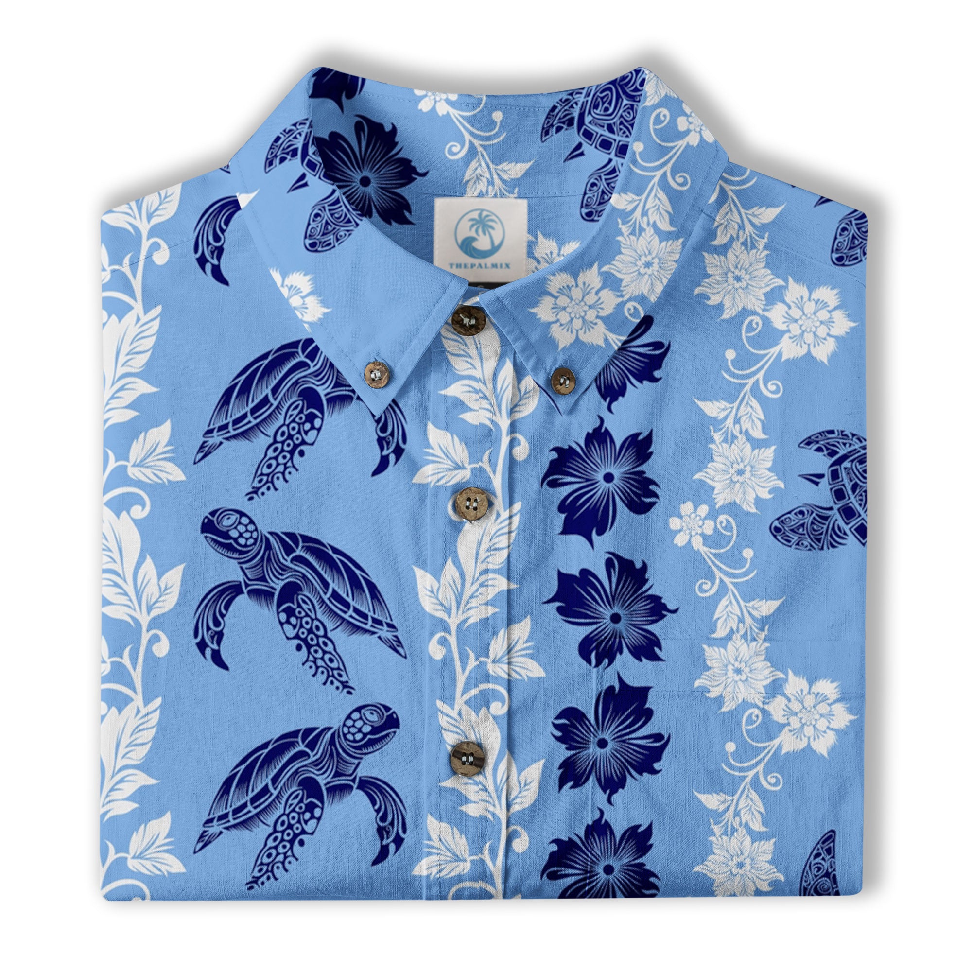Sea Ocean Animals Women's Hawaiian Shirt, Ocean Fish Print - The Palmix