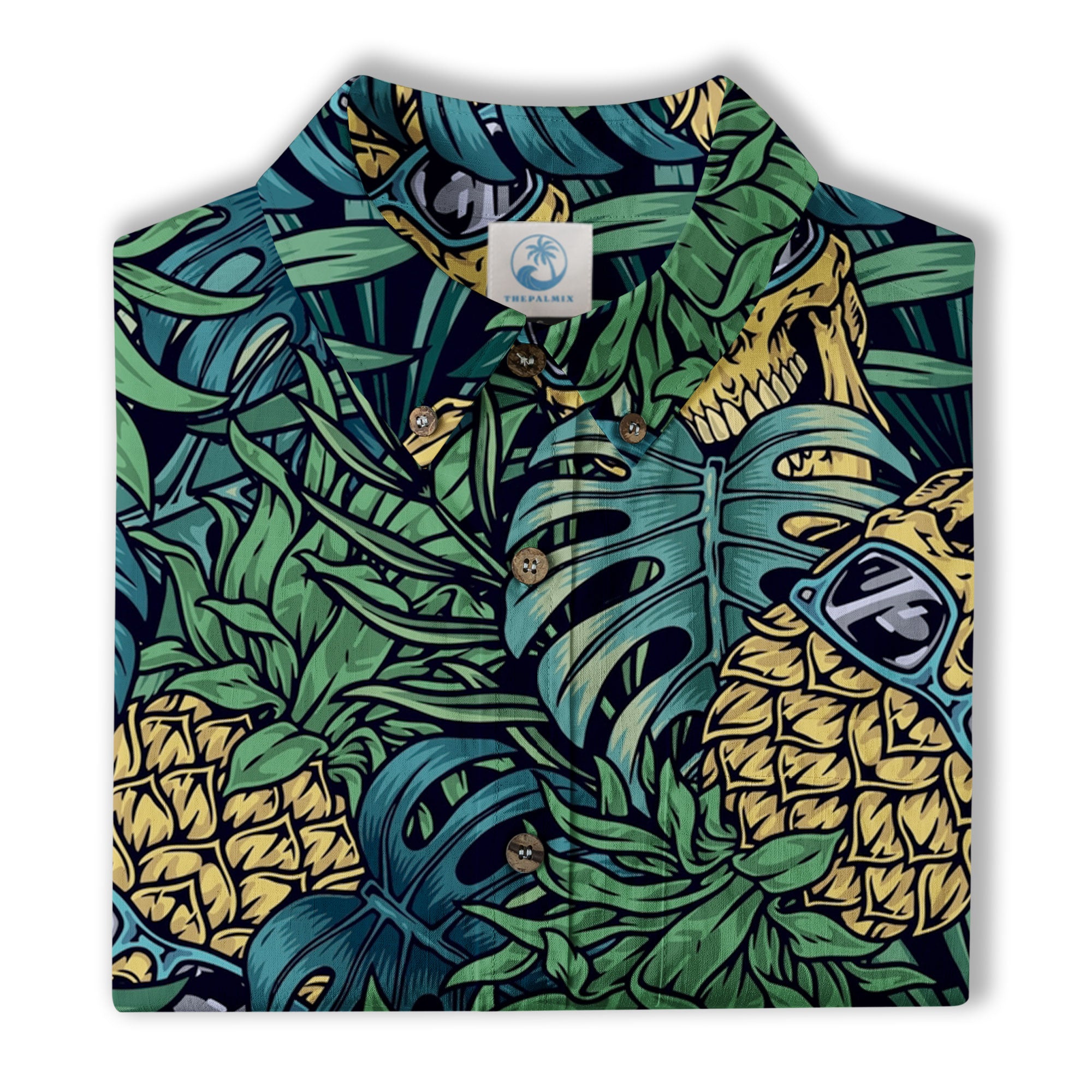 Pineapple Hawaiian Shirt, Aloha Pattern Hawaiian Shirt - The Palmix