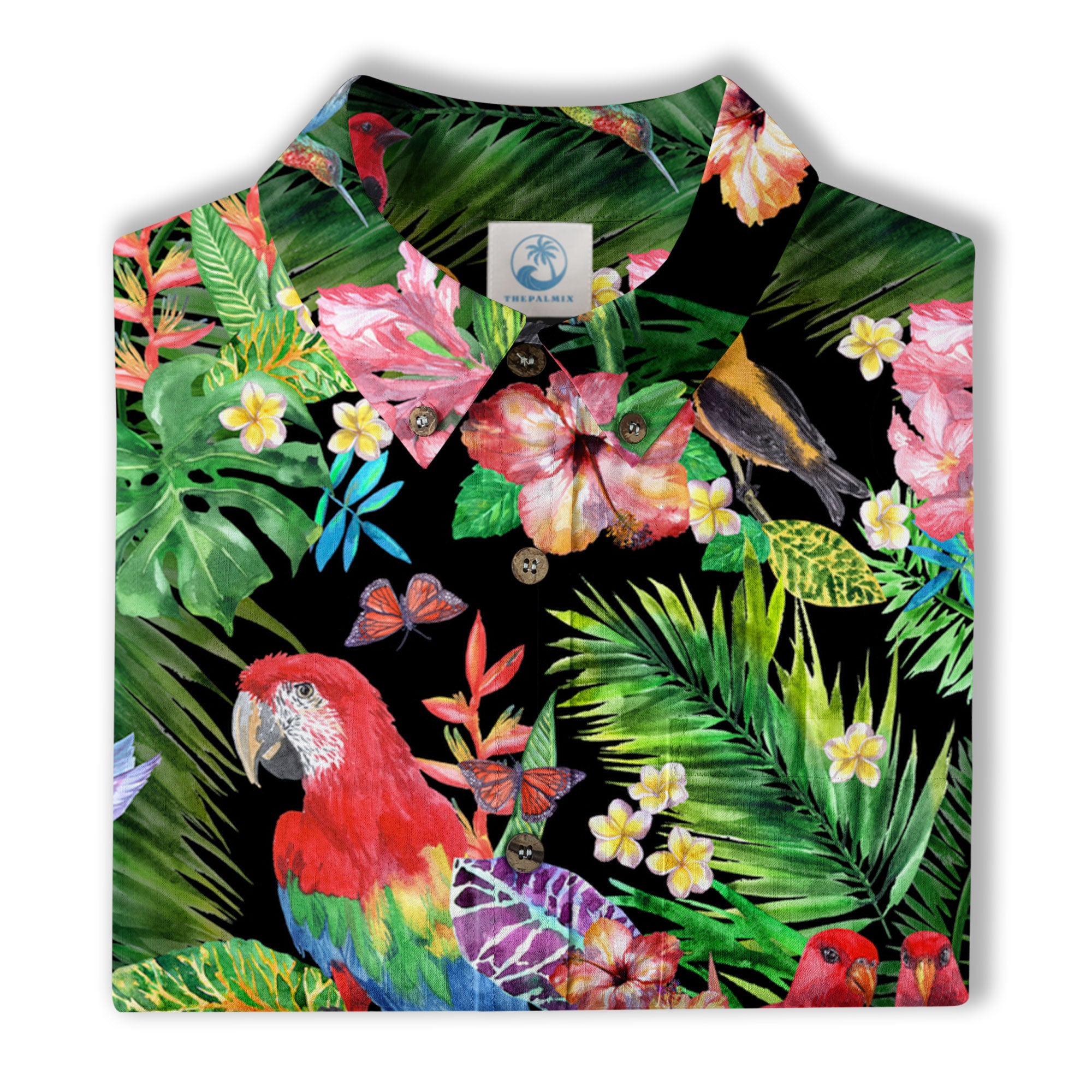 Parrot Hawaii Shirt for Men Women - Tropical Hawaiian Shirt - The Palmix