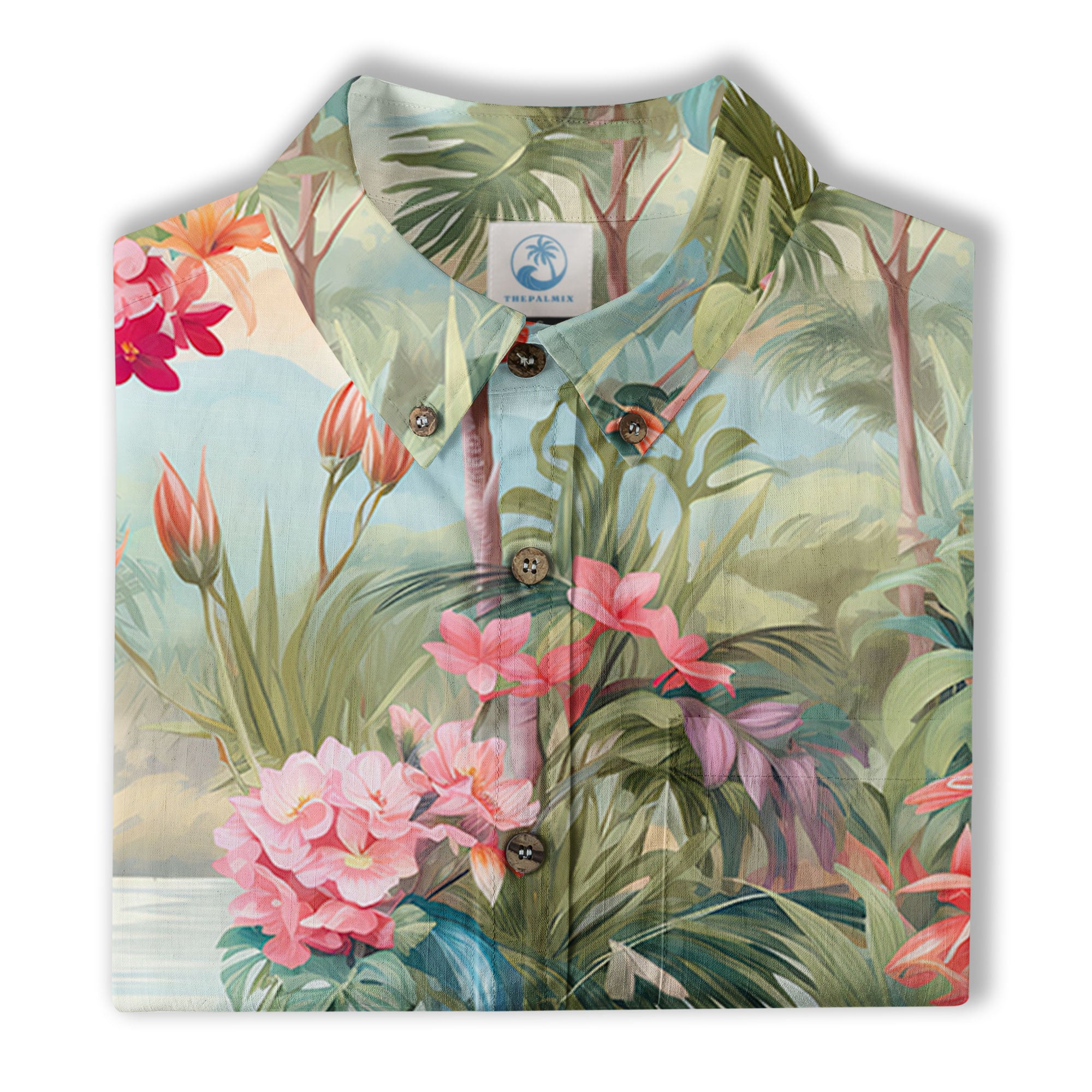 Retro Parrot Tropical Getaway Hibiscus Shirt, Hawaiian Vacation Outfit Aloha Hawaii Shirt - The Palmix