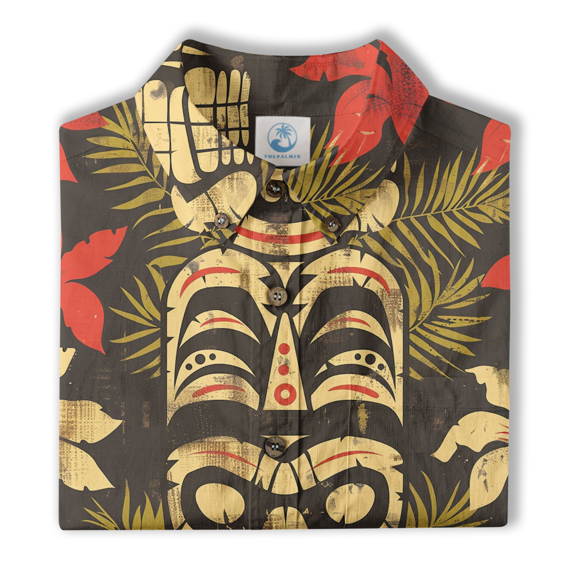 Retro Aloha Hibiscus Flowers Hawaii Shirt, Floral Hawaiian Button Down Shirt - The Palmix