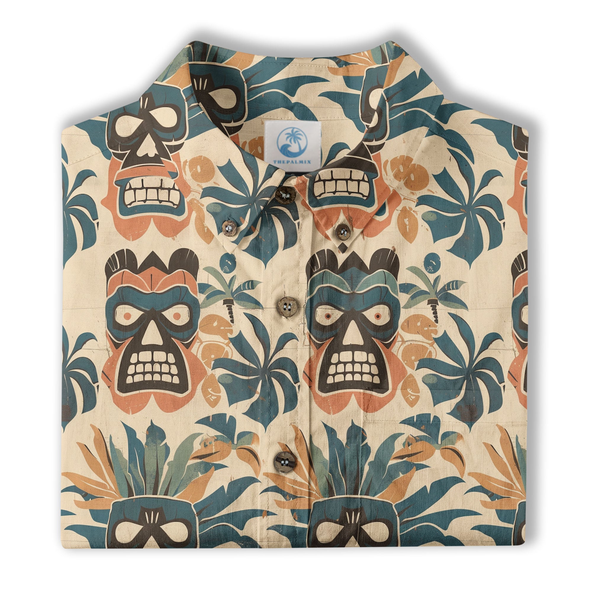 Retro Aloha Hibiscus Flowers Hawaii Shirt, Floral Hawaiian Button Down Shirt - The Palmix