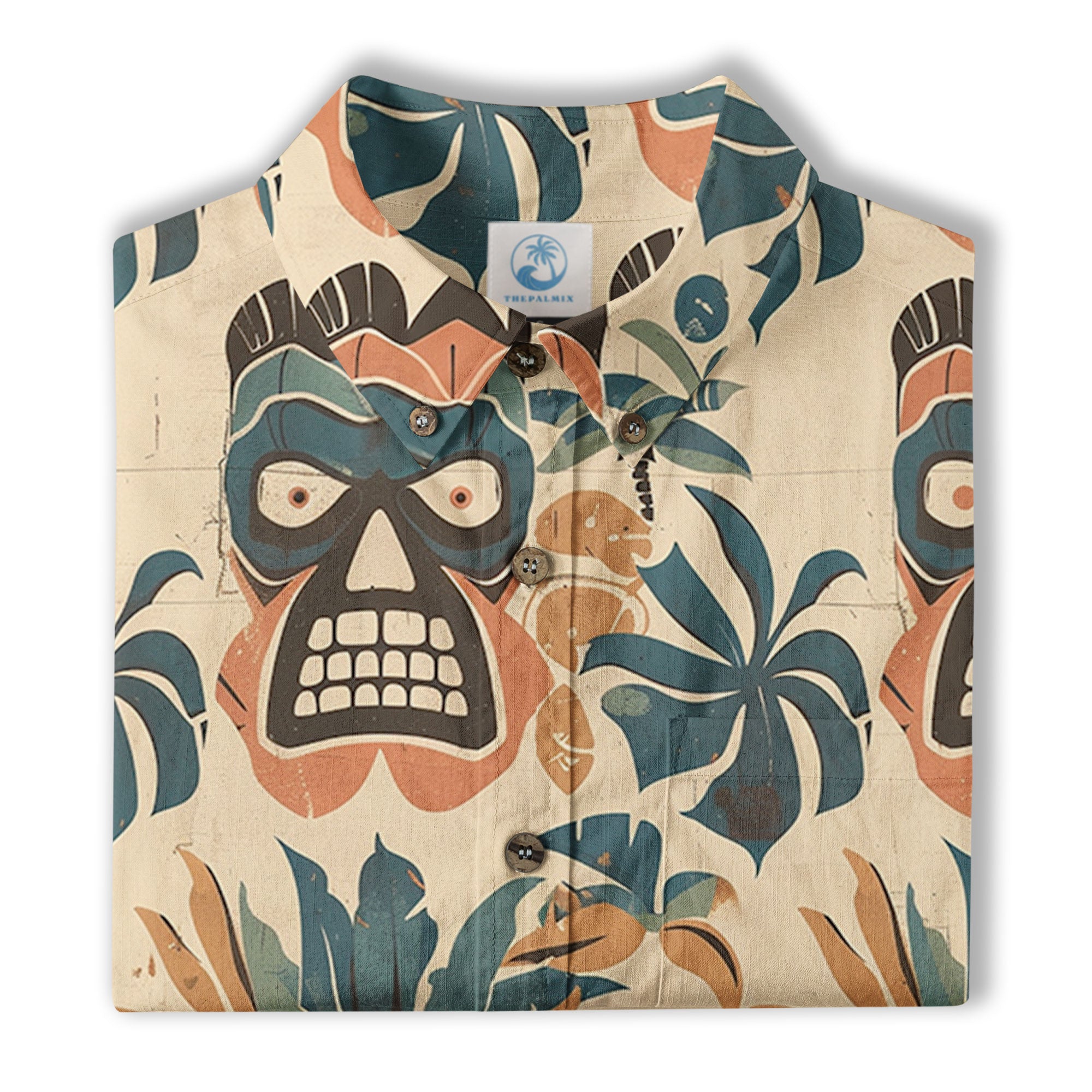 Retro Hibiscus Flowers Aloha Hawaii Shirt, Floral Hawaiian Button Up Shirt - The Palmix