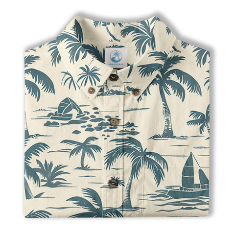 Retro Aloha Flowers Hawaii Shirt, Floral Hawaiian Button Down Shirt - The Palmix